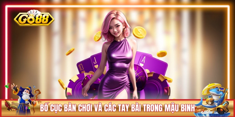 Bố cục bàn chơi và các tay bài trong Mậu Binh